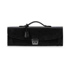 Viola Milano - Traveller Briefcase - Black - Handmade in Italy - Luxury Exclusive Collection - Avvenice