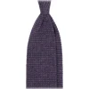 Viola Milano - Two-Tone Knitted 100% Cashmere Tie - Purple/Grey - Handmade in Italy - Luxury Exclusive Collection - Avvenice