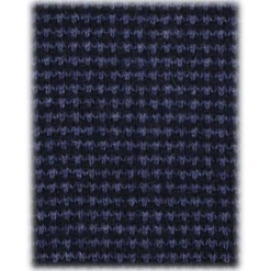 Viola Milano - Two-Tone Knitted 100% Cashmere Tie - Navy/Blue - Handmade in Italy - Luxury Exclusive Collection - Avvenice