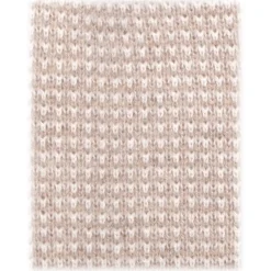 Viola Milano - Two-Tone Knitted 100% Cashmere Tie - Sand/Natural - Handmade in Italy - Luxury Exclusive Collection - Avvenice