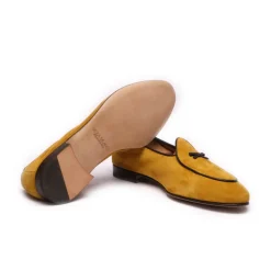 Viola Milano - Unlined Belgian Loafer - Citrus - Handmade in Italy - Luxury Exclusive Collection - Avvenice