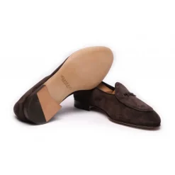 Viola Milano - Unlined Belgian Loafer - Tobacco - Handmade in Italy - Luxury Exclusive Collection - Avvenice