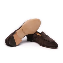 Viola Milano - Unlined Belgian Loafer - Grey - Handmade in Italy - Luxury Exclusive Collection - Avvenice