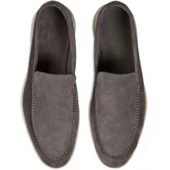 Viola Milano - Unlined Capri Suede Loafer - Grey - Handmade in Italy - Luxury Exclusive Collection - Avvenice
