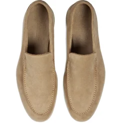 Viola Milano - Unlined Capri Suede Loafer - Beige - Handmade in Italy - Luxury Exclusive Collection - Avvenice