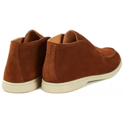 Viola Milano - Unlined City Suede Loafer - Polo Brown - Handmade in Italy - Luxury Exclusive Collection - Avvenice