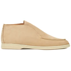 Viola Milano - Unlined City Suede Loafer - Beige - Handmade in Italy - Luxury Exclusive Collection - Avvenice