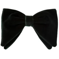 Viola Milano - Velvet Artisan Bow Tie - Forest - Handmade in Italy - Luxury Exclusive Collection - Avvenice