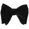 Viola Milano - Velvet Artisan Bow Tie - Black - Handmade in Italy - Luxury Exclusive Collection - Avvenice