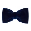 Viola Milano - Velvet Bow Tie - Navy - Made in Italy - Luxury Exclusive Collection - Avvenice