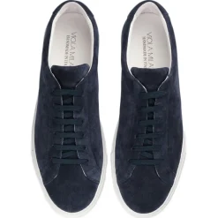 Viola Milano - Viola Sport Club Sneakers - Navy Suede - Handmade in Italy - Luxury Exclusive Collection - Avvenice