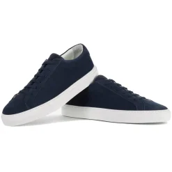 Viola Milano - Viola Sport Club Sneakers - Navy Suede - Handmade in Italy - Luxury Exclusive Collection - Avvenice