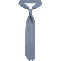 Viola Milano - Wave Chain Selftipped Italian Silk Tie - Navy/White - Handmade in Italy - Luxury Exclusive Collection - Avvenice