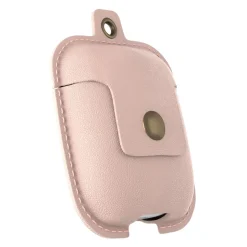 Woodcessories - AirCase - Premium AirPod Leather Necklace Eco Case - Nude Rose - QI Wireless Charging Technology - High Quality - Avvenice
