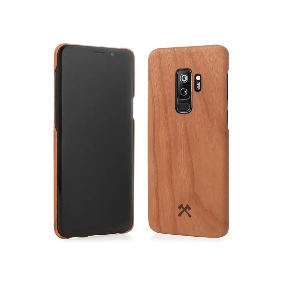 Woodcessories - Cherry / Cevlar Cover - Samsung S9+ - Wooden Cover - Eco Case - Ultra Slim - Cevlar Collection - Avvenice