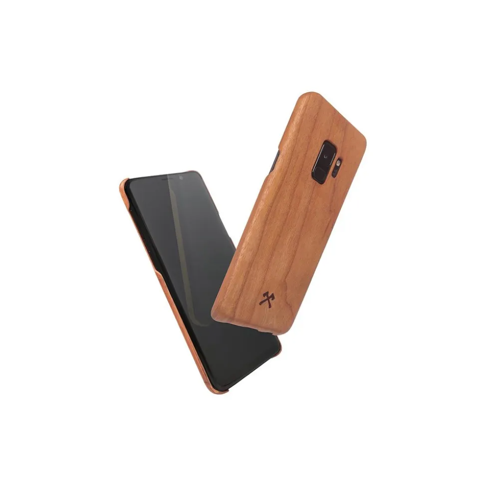 Woodcessories - Cherry / Cevlar Cover - Samsung S9+ - Wooden Cover - Eco Case - Ultra Slim - Cevlar Collection - Avvenice