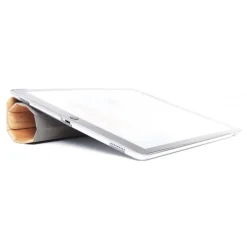 Woodcessories - Cherry / Leather / Transclucent Hardcover - iPad Pro 12.9 (2017) - Flip Case - Eco Guard Metal & Wood - Avvenice