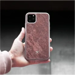 Woodcessories - Eco Bumper - Stone Cover - Canyon Red - iPhone 11 Pro - Real Stone Cover - Eco Case - Bumper Collection - Avvenice