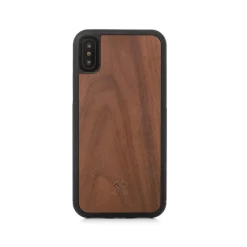 Woodcessories - Eco Bumper - Walnut Cover - Black - iPhone X / XS - Wooden Cover - Eco Case - Bumper Collection - Avvenice