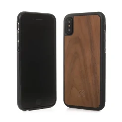 Woodcessories - Eco Bumper - Walnut Cover - Black - iPhone X / XS - Wooden Cover - Eco Case - Bumper Collection - Avvenice
