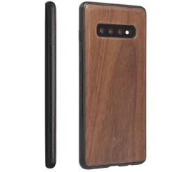 Woodcessories - Eco Bumper - Walnut Cover - Black - Samsung S10+ - Wooden Cover - Eco Case - Bumper Collection - Avvenice