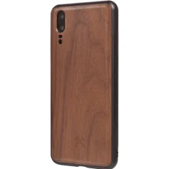 Woodcessories - Eco Bumper - Walnut Cover - Black - Huawei P20 - Wooden Cover - Eco Case - Bumper Collection - Avvenice