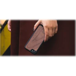 Woodcessories - Eco Bumper - Walnut Cover - Black - iPhone 8 Plus / 7 Plus - Wooden Cover - Eco Case - Bumper Collection - Avvenice