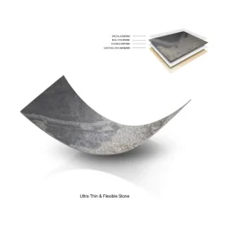 Woodcessories - Eco Bumper - Stone Cover - Volcano Black - iPhone 8 / 7 - Real Stone Cover - Eco Case - Bumper Collection - Avvenice