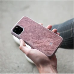 Woodcessories - Eco Bumper - Stone Cover - Canyon Red - iPhone 11 Pro Max - Real Stone Cover - Eco Case - Bumper Collection - Avvenice