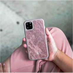Woodcessories - Eco Bumper - Stone Cover - Canyon Red - iPhone 11 Pro Max - Real Stone Cover - Eco Case - Bumper Collection - Avvenice