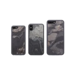 Woodcessories - Eco Bumper - Stone Cover - Camo Gray - iPhone 8 / 7 - Real Stone Cover - Eco Case - Bumper Collection - Avvenice