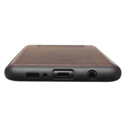 Woodcessories - Eco Bumper - Walnut Cover - Black - Samsung S10e - Wooden Cover - Eco Case - Bumper Collection - Avvenice