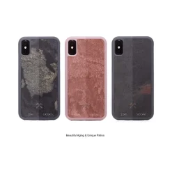 Woodcessories - Eco Bumper - Stone Cover - Canyon Red - iPhone XR - Real Stone Cover - Eco Case - Bumper Collection - Avvenice