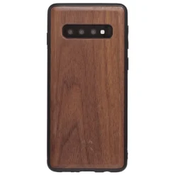 Woodcessories - Eco Bumper - Walnut Cover - Black - Samsung S10 - Wooden Cover - Eco Case - Bumper Collection - Avvenice