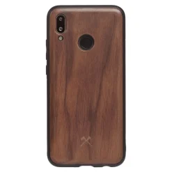 Woodcessories - Eco Bumper - Walnut Cover - Black - Huawei P20 Lite - Wooden Cover - Eco Case - Bumper Collection - Avvenice