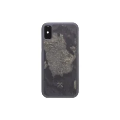 Woodcessories - Eco Bumper - Stone Cover - Camo Gray - iPhone XR - Real Stone Cover - Eco Case - Bumper Collection - Avvenice