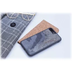 Woodcessories - Eco Bumper - Stone Cover - Camo Gray - iPhone XR - Real Stone Cover - Eco Case - Bumper Collection - Avvenice