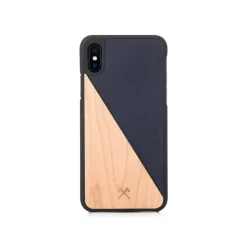 Woodcessories - Eco Split - Maple Cover - Navy - iPhone XS Max - Wooden Cover - Eco Case - Split Collection - Avvenice