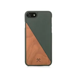 Woodcessories - Eco Split - Cherry Cover - Green - iPhone 8 Plus / 7 Plus - Wooden Cover - Eco Case - Split Collection - Avvenice