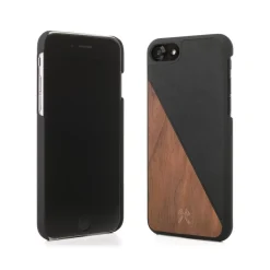 Woodcessories - Eco Split - Walnut Cover - Black - iPhone 6 / 6 s - Wooden Cover - Eco Case - Split Collection - Avvenice