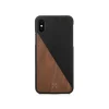 Woodcessories - Eco Split - Walnut Cover - Black - iPhone X / XS - Wooden Cover - Eco Case - Split Collection - Avvenice