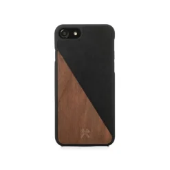Woodcessories - Eco Split - Walnut Cover - Black - iPhone 8 Plus / 7 Plus - Wooden Cover - Eco Case - Split Collection - Avvenice