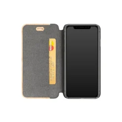 Woodcessories - Eco Wallet Flip Cover - Real Wood and Leather - Maple - iPhone X / XS - Eco Case - Flip Collection - Avvenice
