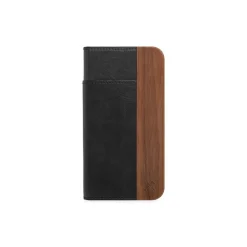 Woodcessories - Eco Wallet Flip Cover - Real Wood and Leather - Rich Walnut - iPhone 8 Plus / 7 Plus - Eco Case - Avvenice