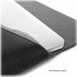 Woodcessories - MacBook Eco Pouch Cover - Walnut and Wool - MacBook 15 - Mac Case - Real Wood MacBook Bag - Avvenice