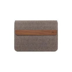 Woodcessories - MacBook Eco Pouch Cover - Walnut and Wool - MacBook 11 12 13 - Mac Case - Real Wood MacBook Bag - Avvenice
