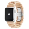 Woodcessories - Maple / Silver - Wooden Apple Watch Band 38 mm - Eco Strap - Stainless Steel - Wooden Apple Watch Strap - Avvenice