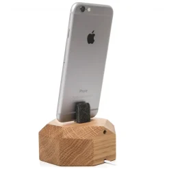 Woodcessories - Oak / Wooden iPhone 6, 7, 8, X Dock - iPhone Dock - Eco Dock - Wooden iPhone Support - Avvenice