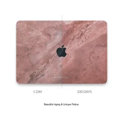 Woodcessories - Real Stone MacBook Cover - Antique White - MacBook 13 Pro Retina - Eco Skin Stone - Apple Logo - Avvenice