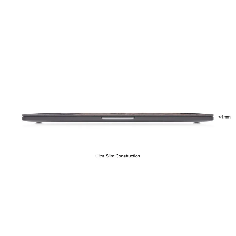 Woodcessories - Real Stone MacBook Cover - Volcano Black - MacBook 12 - Eco Skin Stone - Apple Logo - Avvenice